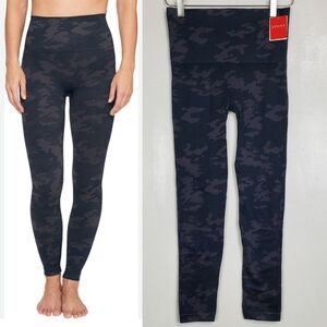 NWT Spanx look at me now seamless leggings black camo high waist tummy control